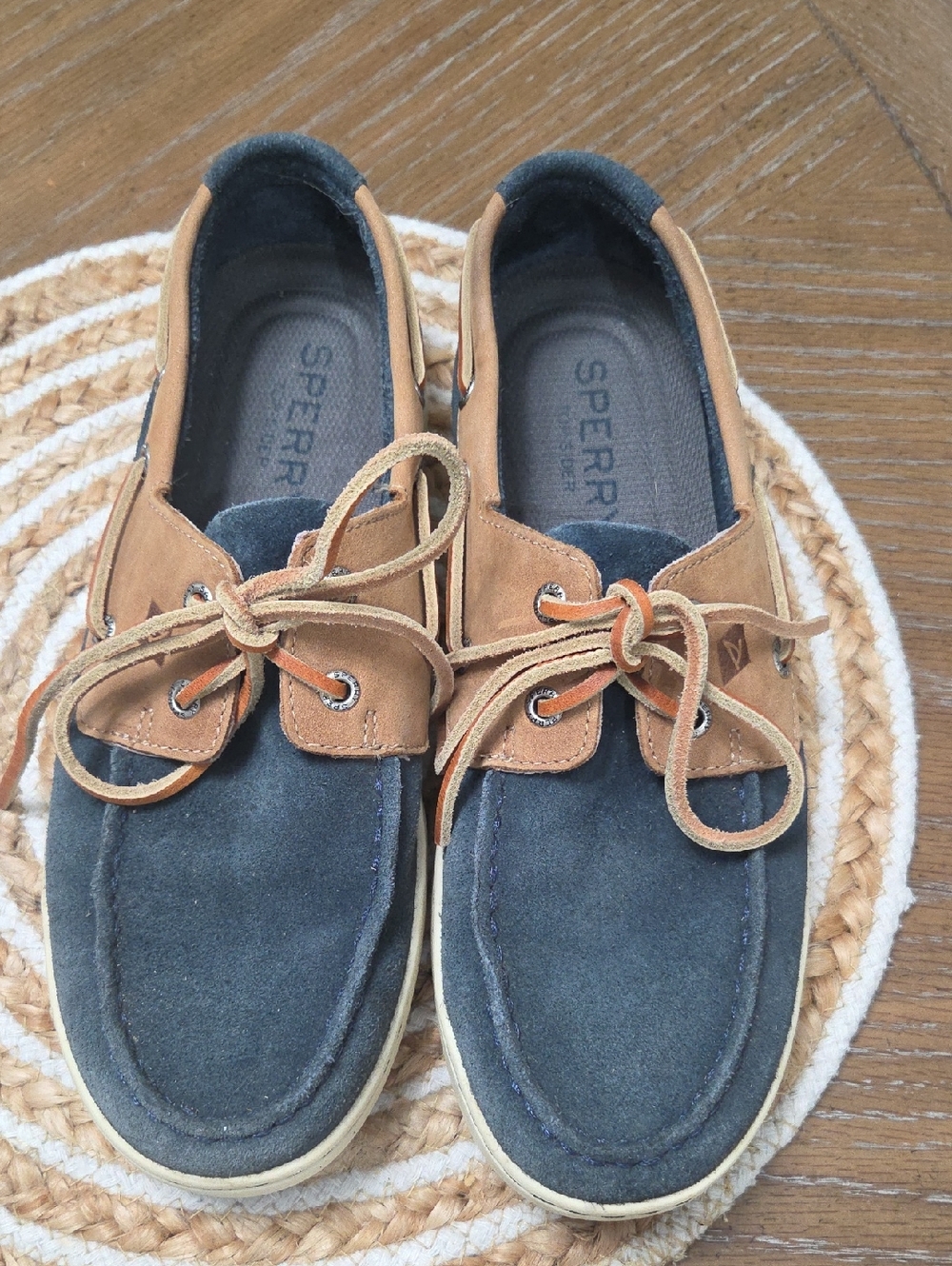 Sperry Mens Suede 2 Eye Boat Shoes, Size 9 - Picture 3 of 9